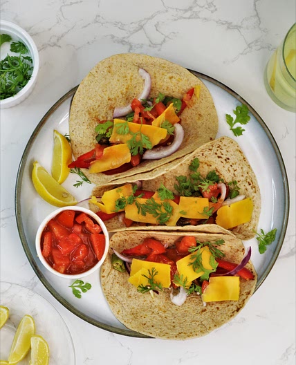 Vegetarian Okra Tacos