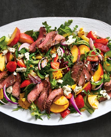 Grilled Steak Salad with Fruit