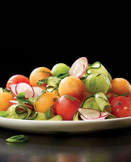 Melon, Radish and Cucumber Salad