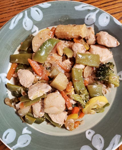 Randi's Garlic Chicken Mock Stir-Fry