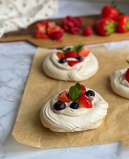 Mini pavlovas