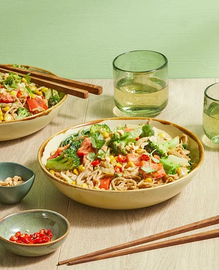 Veggie Satay Noodles