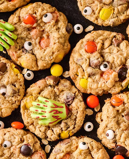 Halloween Monster Eye Cookies