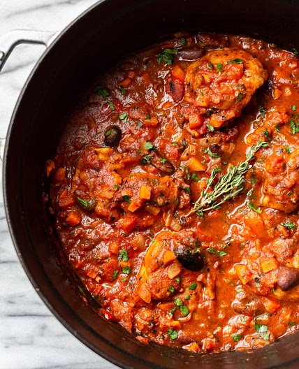 Easy Chicken Cacciatore