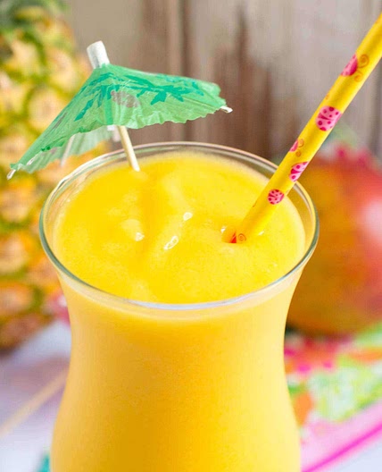 Frozen Pineapple Mango Vodka Slush