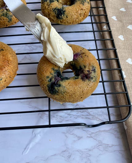 80 calorie blueberry cheesecake donut