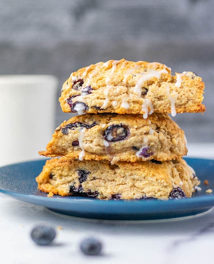 Sourdough Discard Blueberry Scones