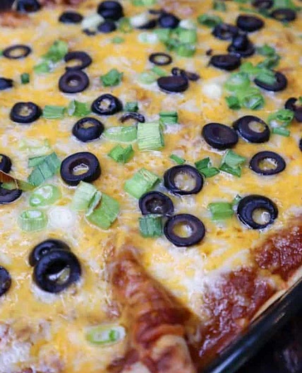 Baked Chicken Enchiladas ~ The Recipe Bandit