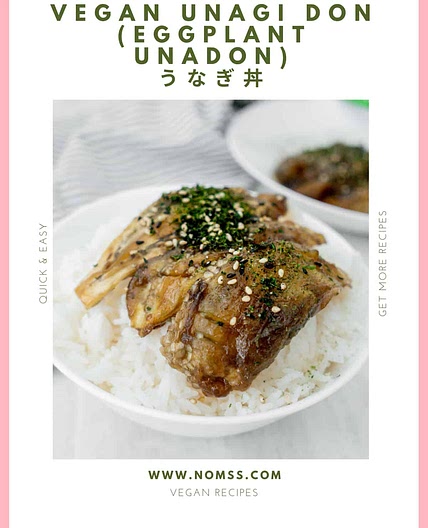 Easy Vegan Unagi Don (Eggplant Unadon) うなぎ丼