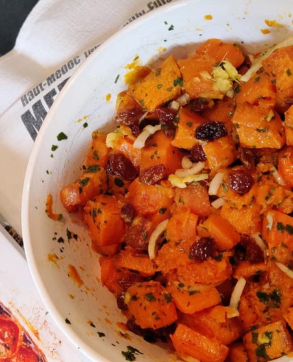 Patates douces rôties au sirop d'érable