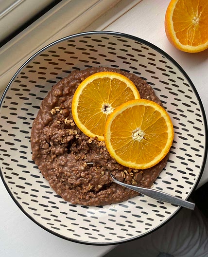 chocolate orange oatmeal
