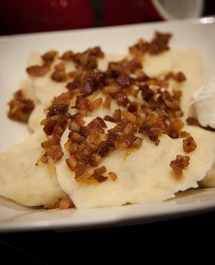 Lithuanian dumplings (koldunai)
