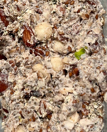 high fiber Keto “oatmeal”
