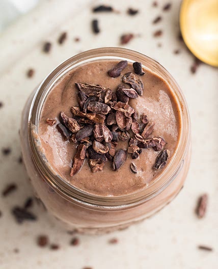 Chocolate Strawberry Banana Smoothie with Cauliflower and Avocado
