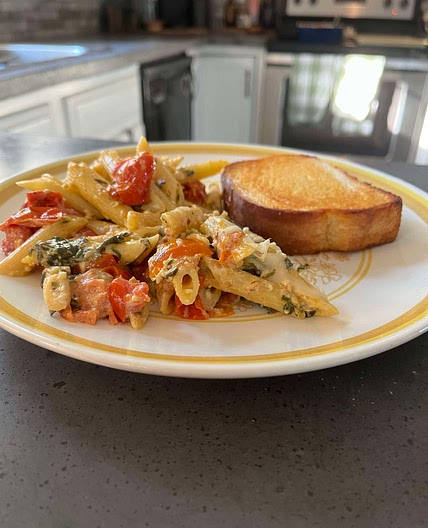 Spinach & Tomato Pasta 