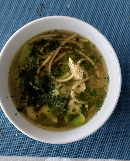 Soupe de poulet aux legumes