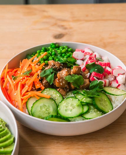 $3.30 Affordable Chicken "Poke" Bowl