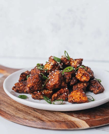 Sticky Garlic Tofu