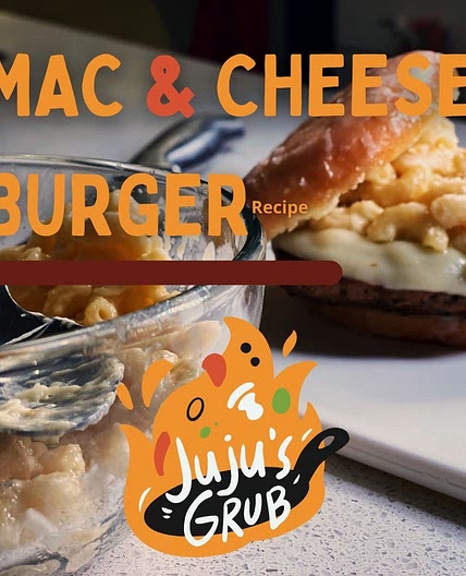 Mac & Cheese Burger w Glazed Donut Bun