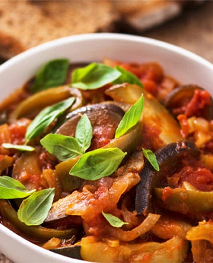 The Fast Diet Recipe Book: Ratatouille With Rye Bread Toast