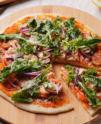Perfect Paella Pizza