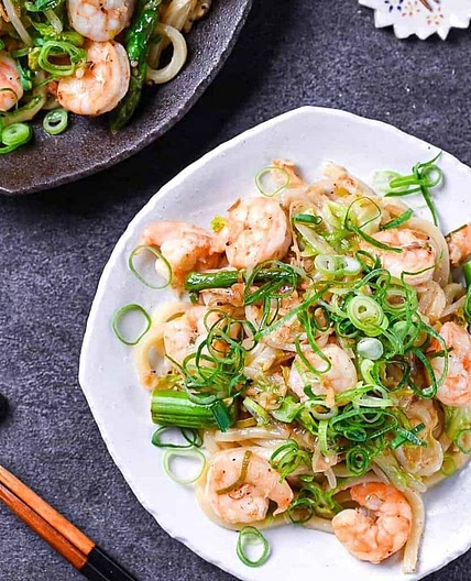 Shrimp Yaki Udon (Shio Lemon Shrimp Udon Stir Fry)