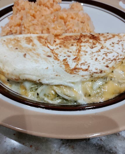 Green Chili Chicken Quesadilla