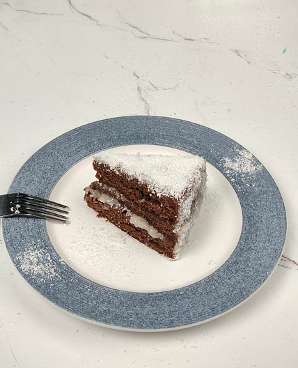 Chocolate Coconut Snow Mountain Cake