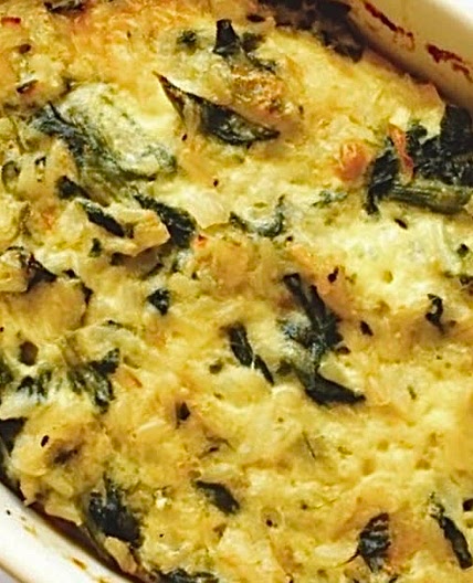 Potato & ﻿Spinach Casserole