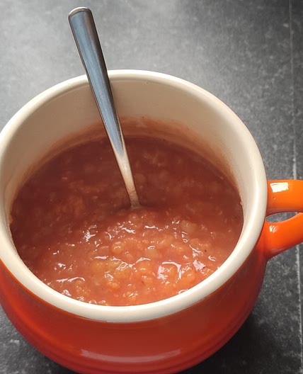 Red Lentil and Tomato Protein Soup