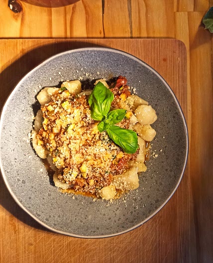 Gnocchis à sauce tomate aux légumes