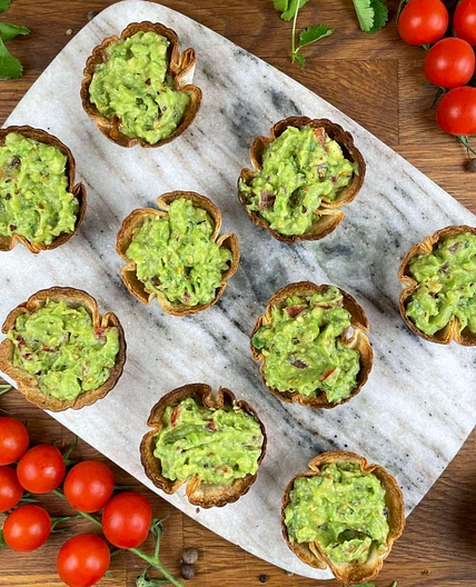 Guacamole Tortilla Cups