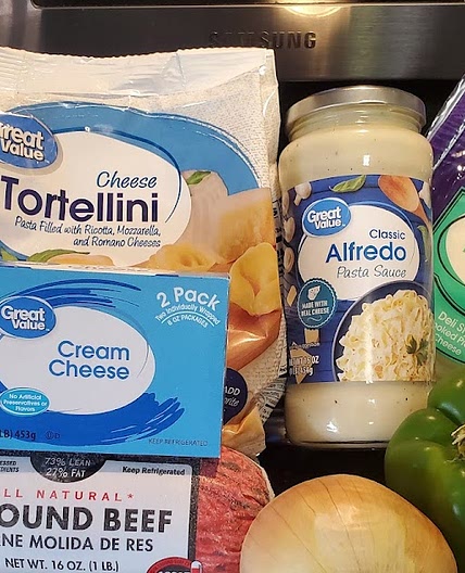 Philly Cheesesteak Tortellini Alfredo - Total Cost $14.08