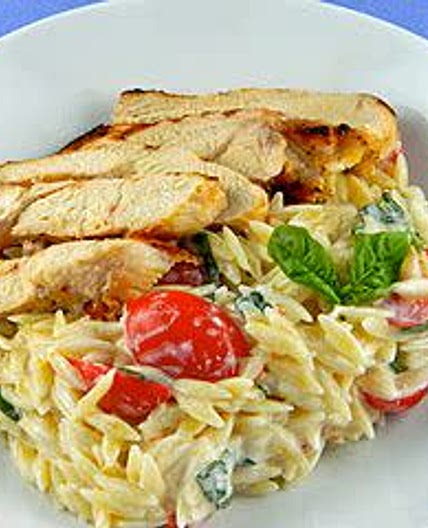 Orzo with Chicken and Lemon