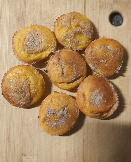 Pampoenkoekies in die oond