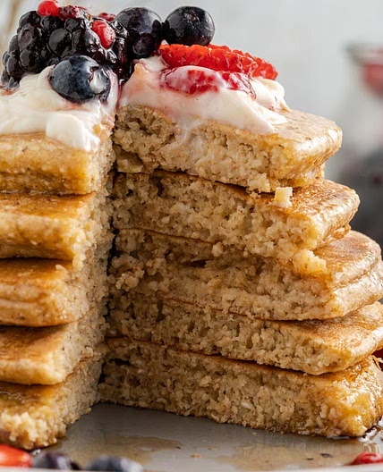 Healthy Oat Flour Pancakes