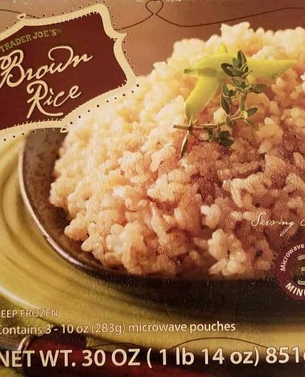 Frozen brown rice