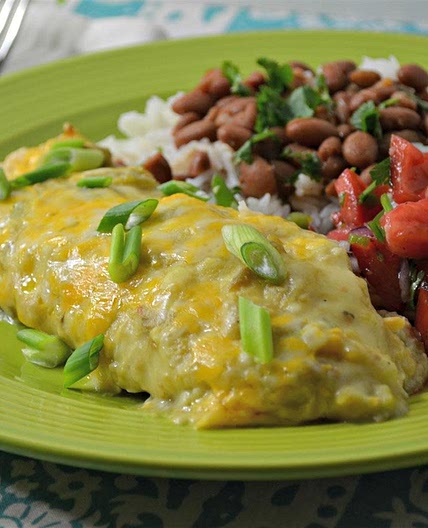 Green Chicken Enchiladas