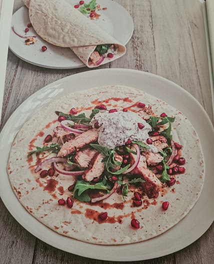 Ras El Hanout Chicken Wraps