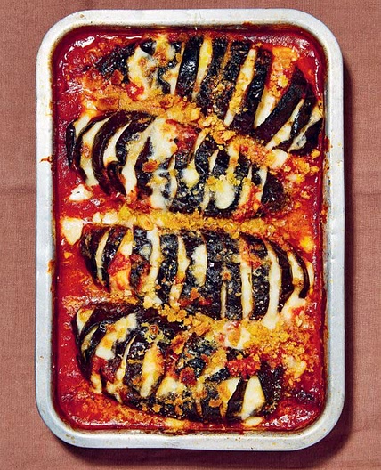 My aubergine parmigiana