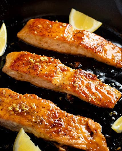 Bourbon Glazed Salmon Recipe