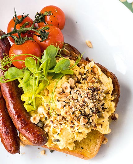 Moroccan Scramble With Merguez Sausages