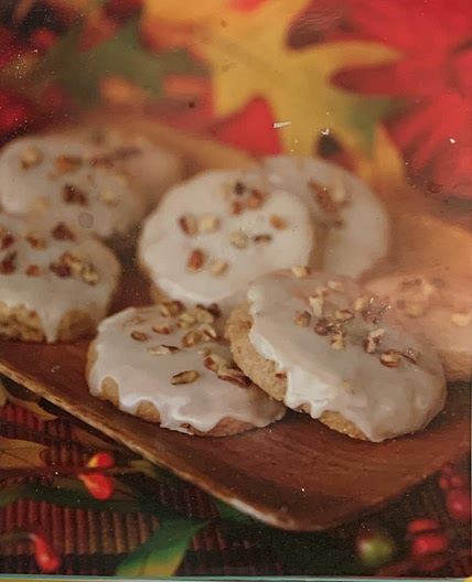 Glazed Maple Pecan Cookies