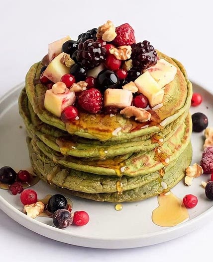 Matcha pancakes