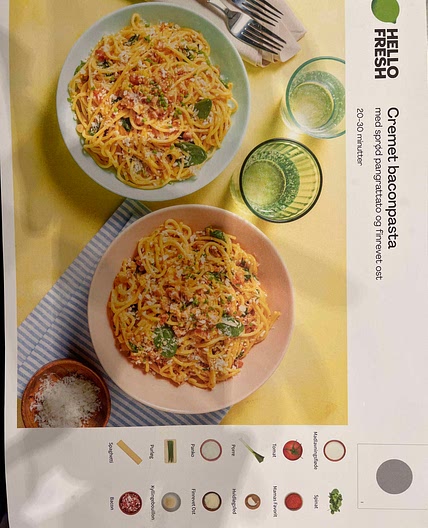 Cremet baconpasta 