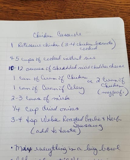 Aunt Wendy’s Chicken Casserole