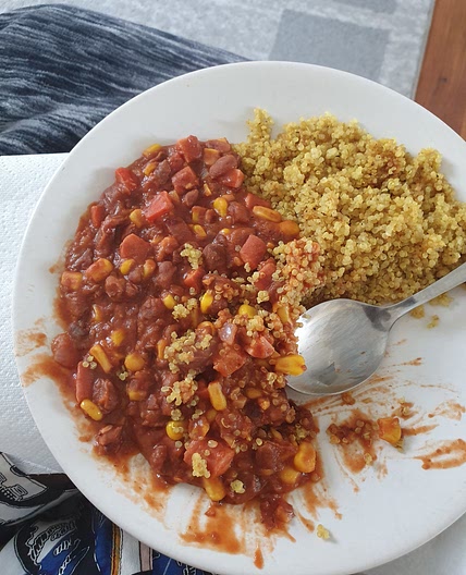 Quinoa with beans