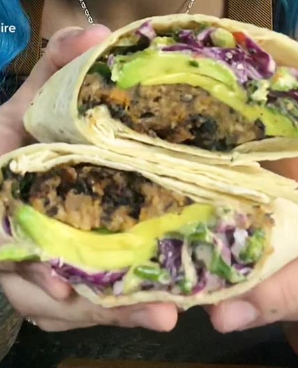 Sweet Potato Kale Black Bean Burgers
