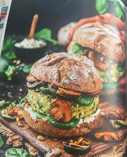 Zucchini-Kichererbsen -Burger 