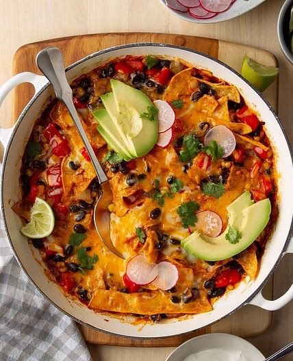 Vegetarian Skillet Enchiladas